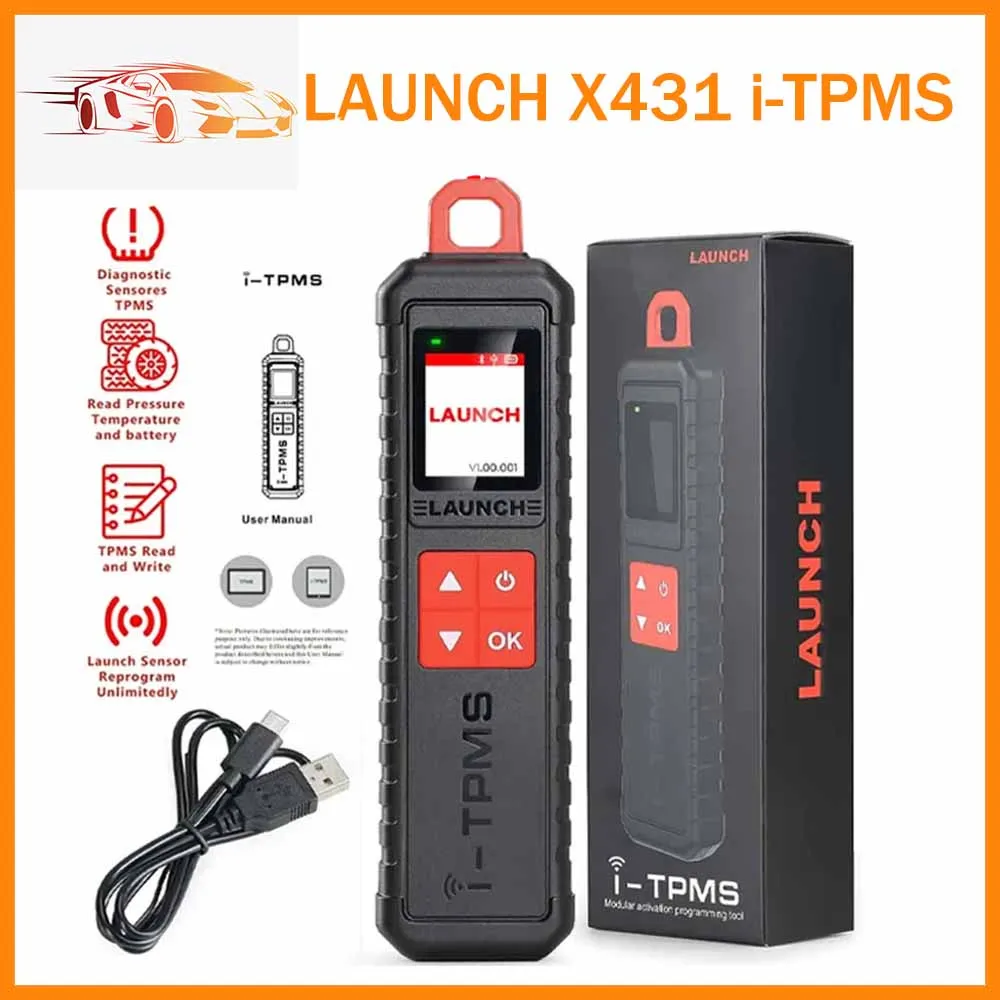 LAUNCH X431 i-TPMS Tire TPMS X431 TSGUN 433 315MHZ RF-Sensor Can Work standalone by i-TPMS APP or Work with Launch X431 V V+ etc