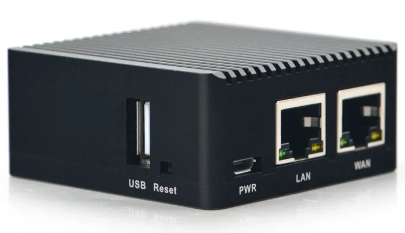 Nano R2S official metal shell open wrt system RK3328 mini router dual gigabit port 1GB large memory, no review yet 1 sold