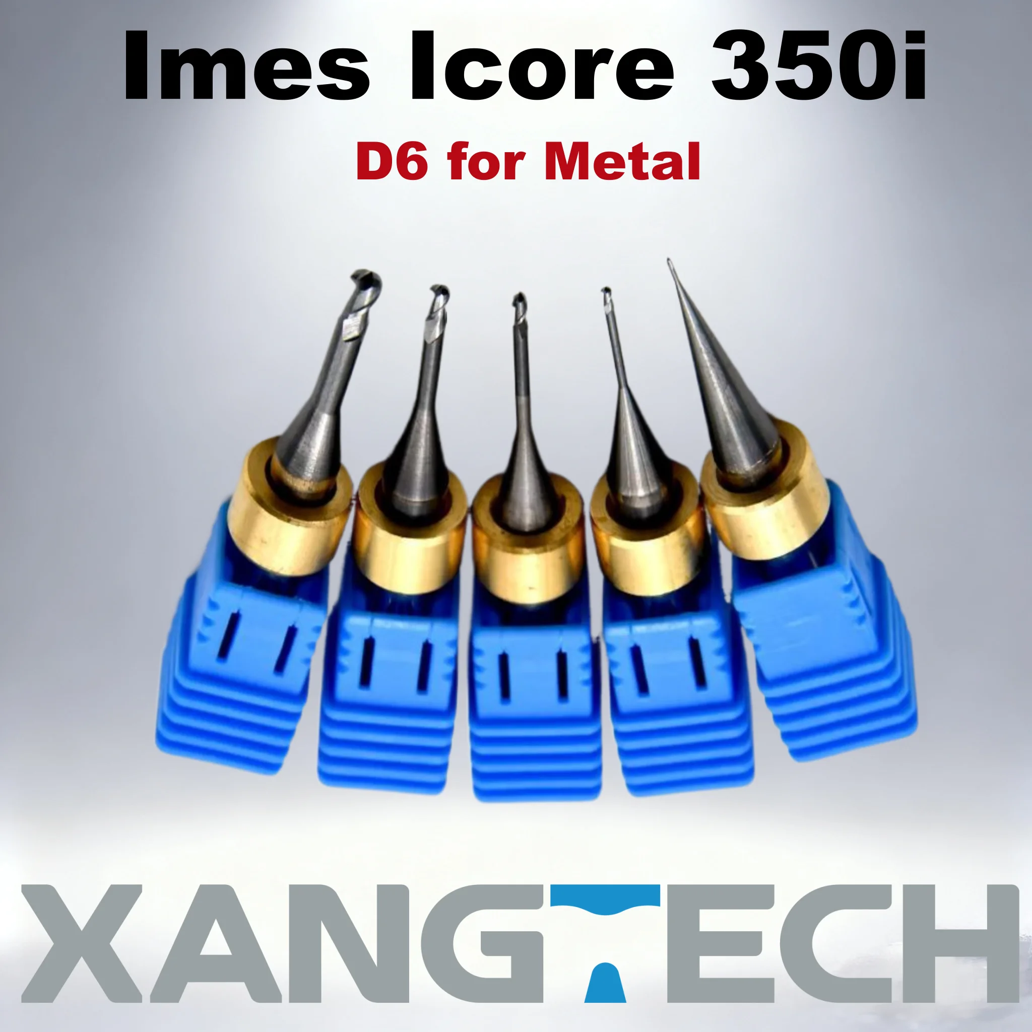 

XANGTECH Imes Icore 350i 6mm Metal Milling Bur For Titanium/Co-Cr Alloy Milling Cutters Dental Materials CAD CAM Dental Lab