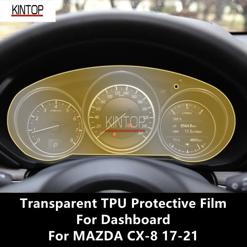 

For MAZDA CX-8 17-21 Dashboard Transparent TPU Protective Film Anti-scratch Repair Film Accessorie Refit