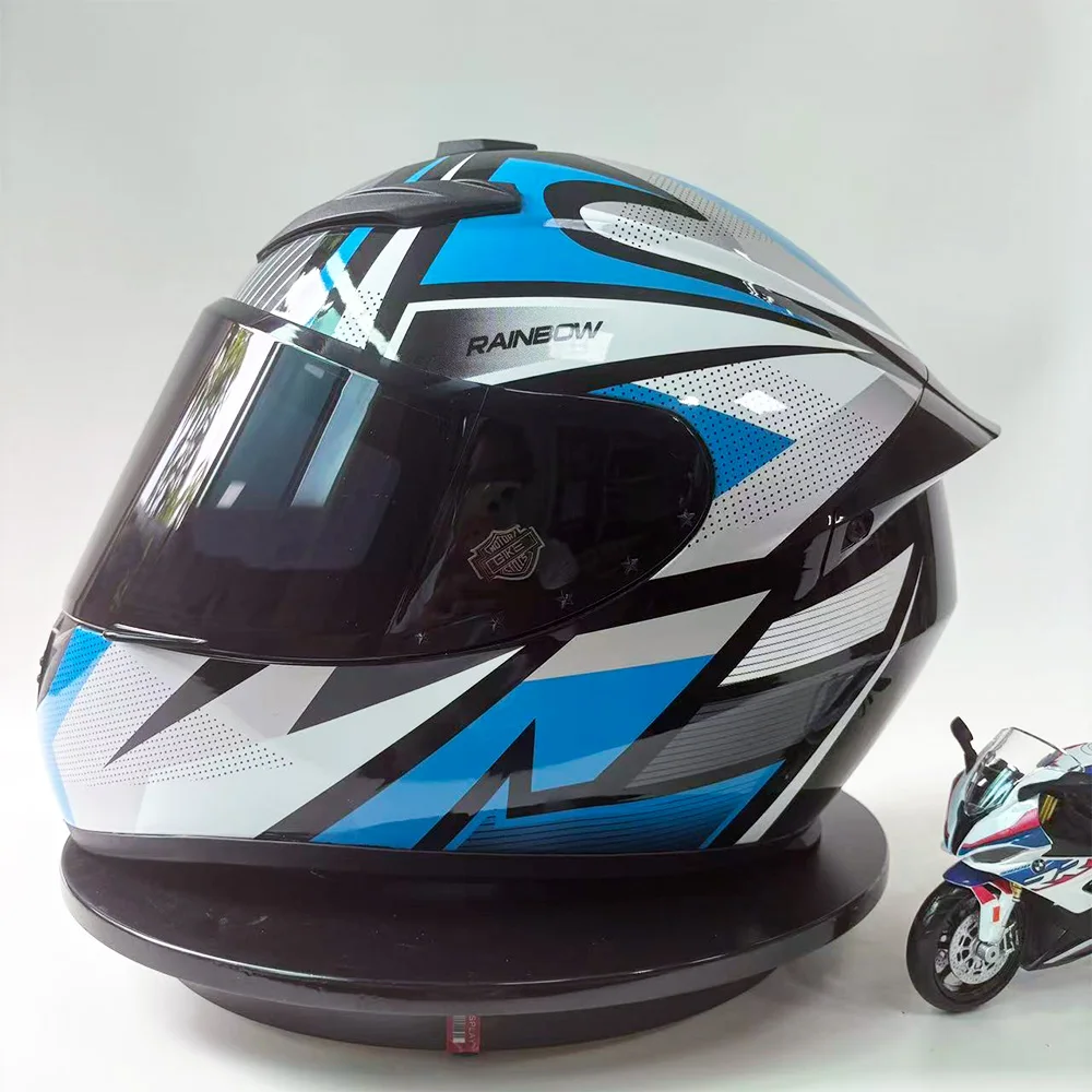 

Сертифицированный DOT мотоциклетный шлем унисекс, полнолицевой гоночный стиль, защитное снаряжение для картинга и езды на велосипеде, универсальный сезонный шлем