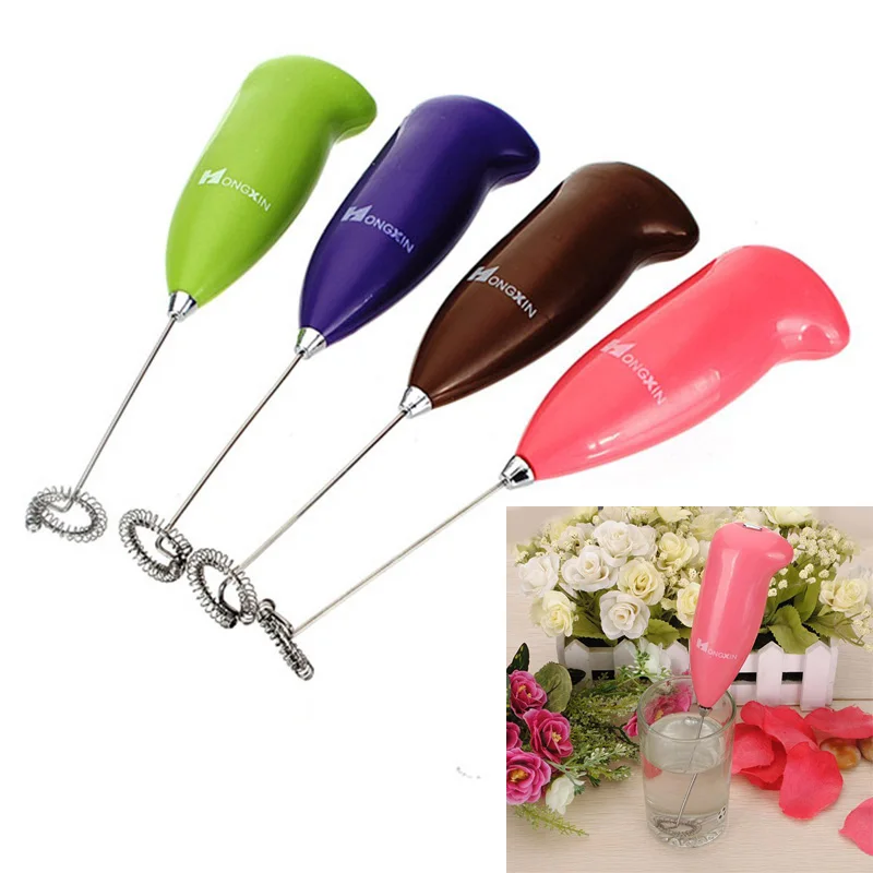 Milk Frother Electric Mixer Foamer Coffee Maker Egg Beater Chocolate/Cappuccino Stirrer Mini Portable Blender Kitchen Whisk Tool