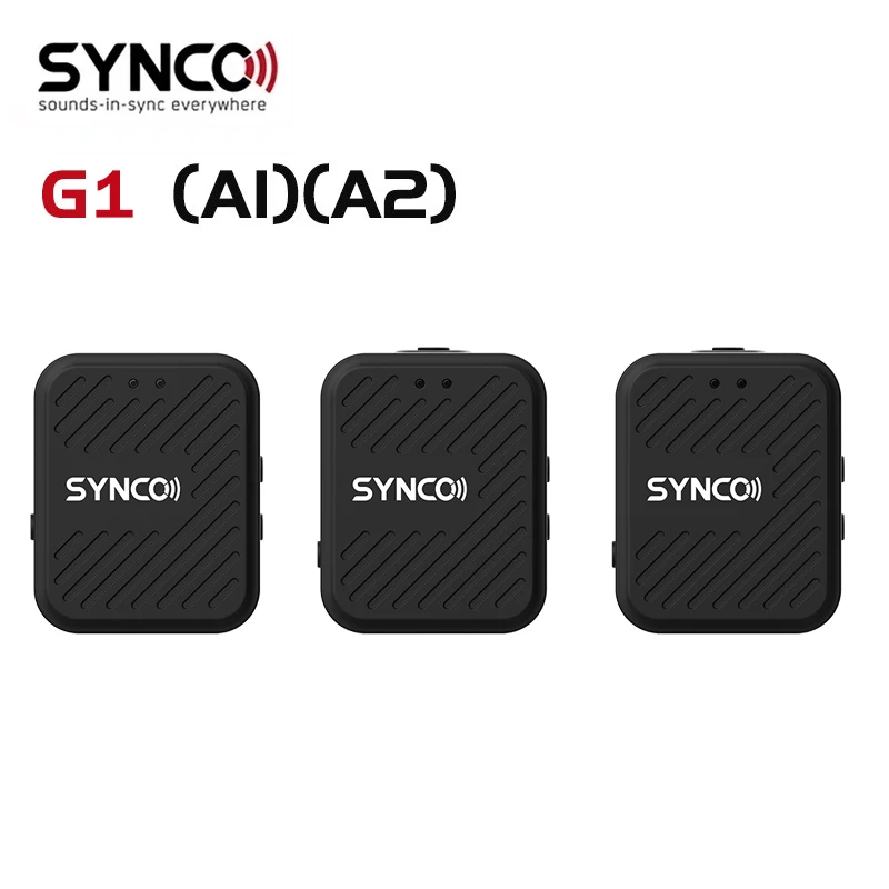 

SYNCO G1 A1 A2 Wireless Lavalier Microphone System Condenser Studio Mic Transmitter Receiver for Smartphone Laptop DSLR Tablet