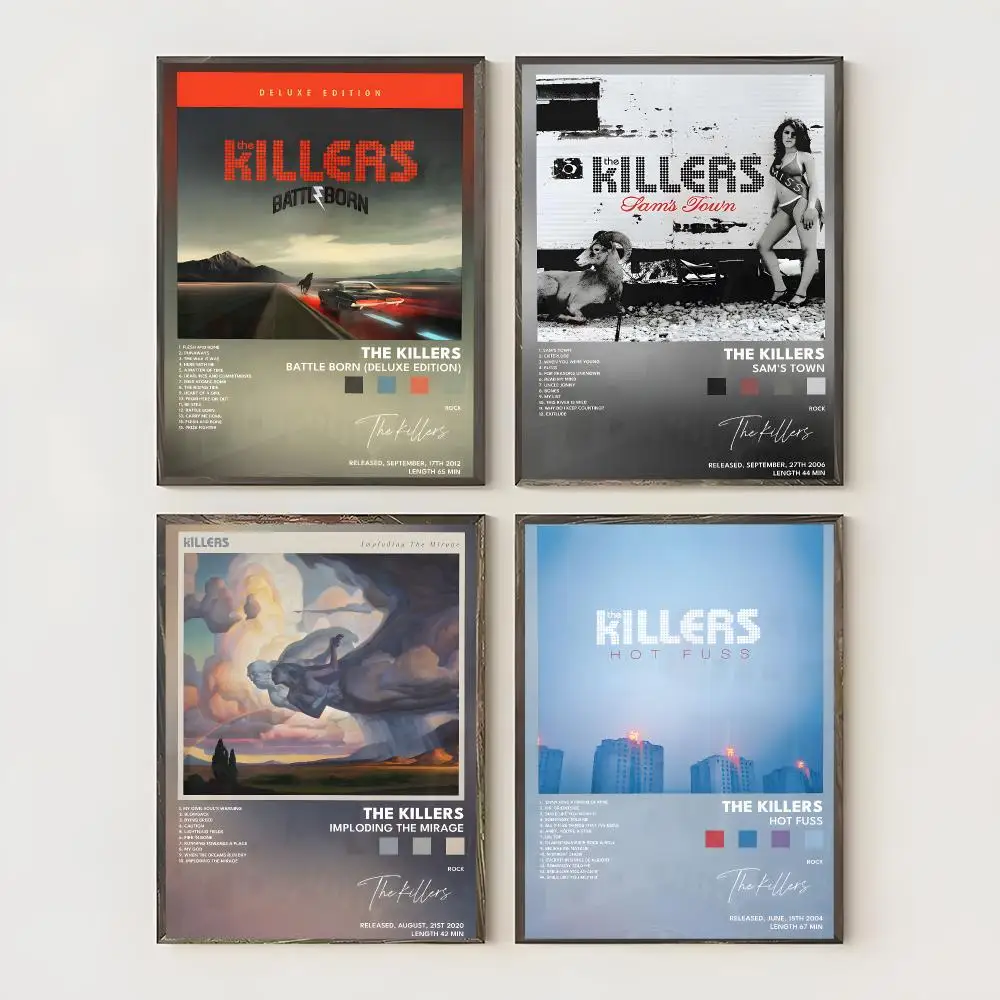 Music Band The K-Killers Poster Waterproof Canvas Art Wrinkle Free Wall Hanging For Home Living Room Bedroom Decor