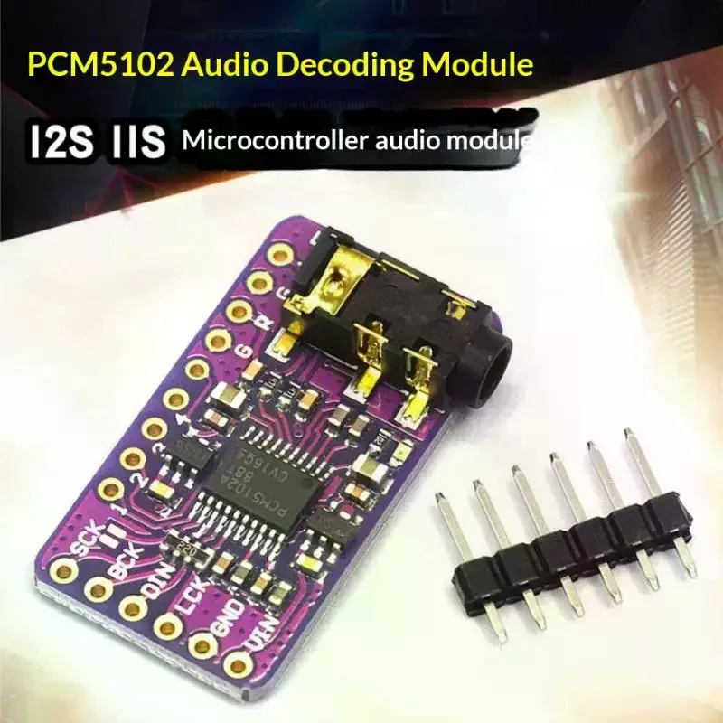 PCM5102A Interface I2S DAC Decoder GY-PCM5102 I2S Player Module For Raspberry Pi PHAT Format Board Digital PCM5102 Audio Board