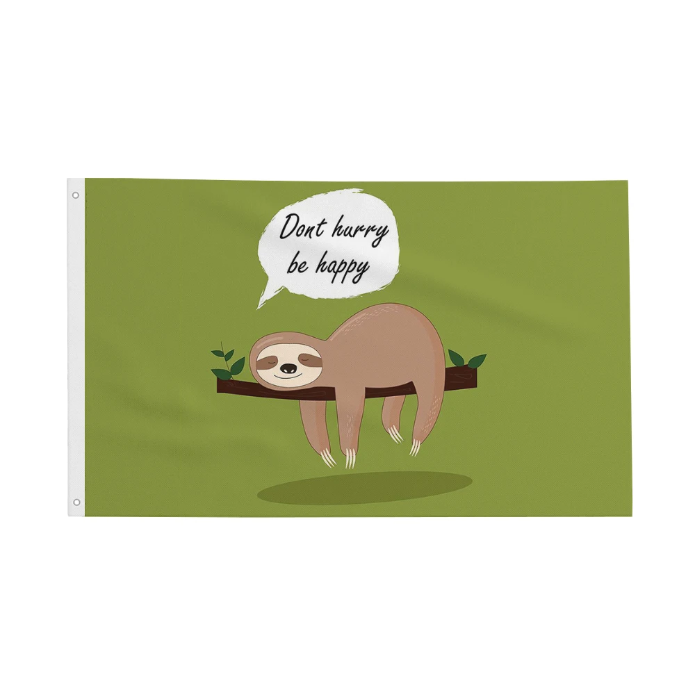 Флаг «Не поспишите быть счастливым» 90*150 см 120*180 см Вдохновляющие решения Пользовательские флаги