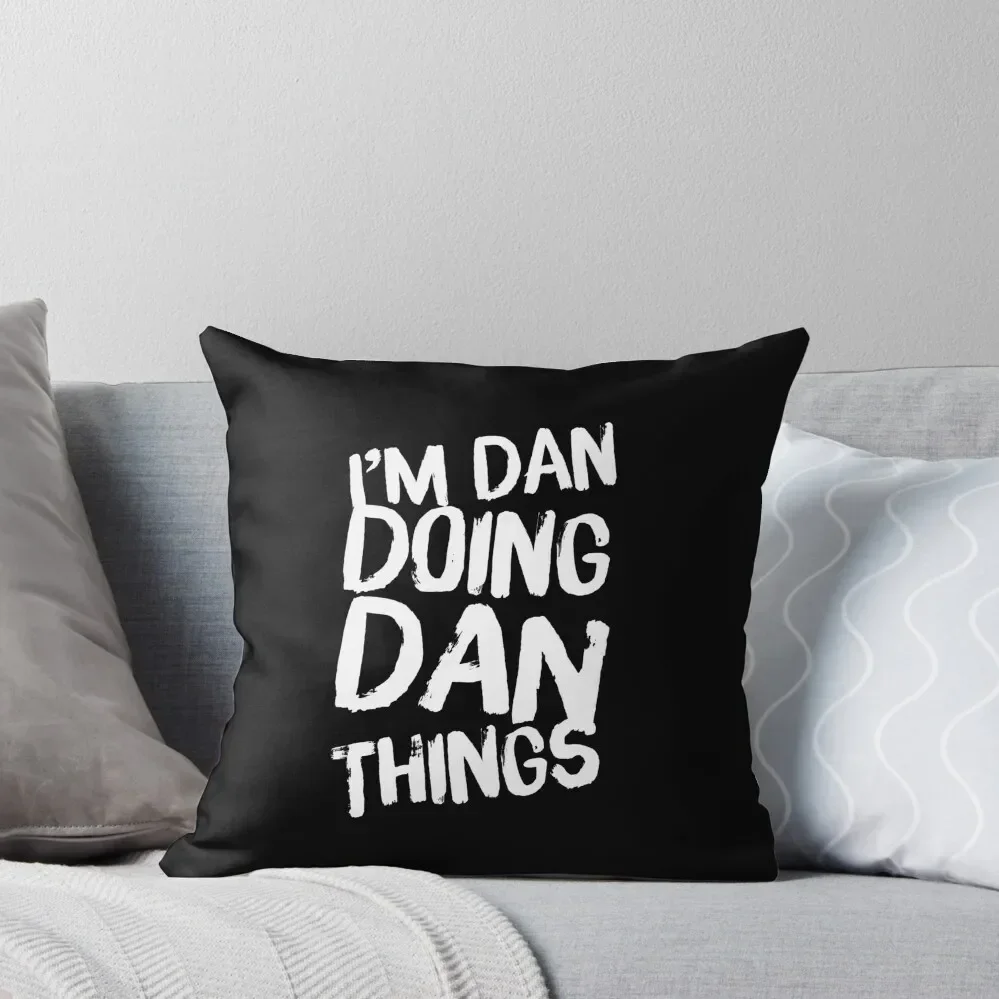 

Funny Dan Daniel Name Unique Gift Throw Pillow pillows decor home Cushions For Children Marble Cushion Cover Pillow Cases pillow