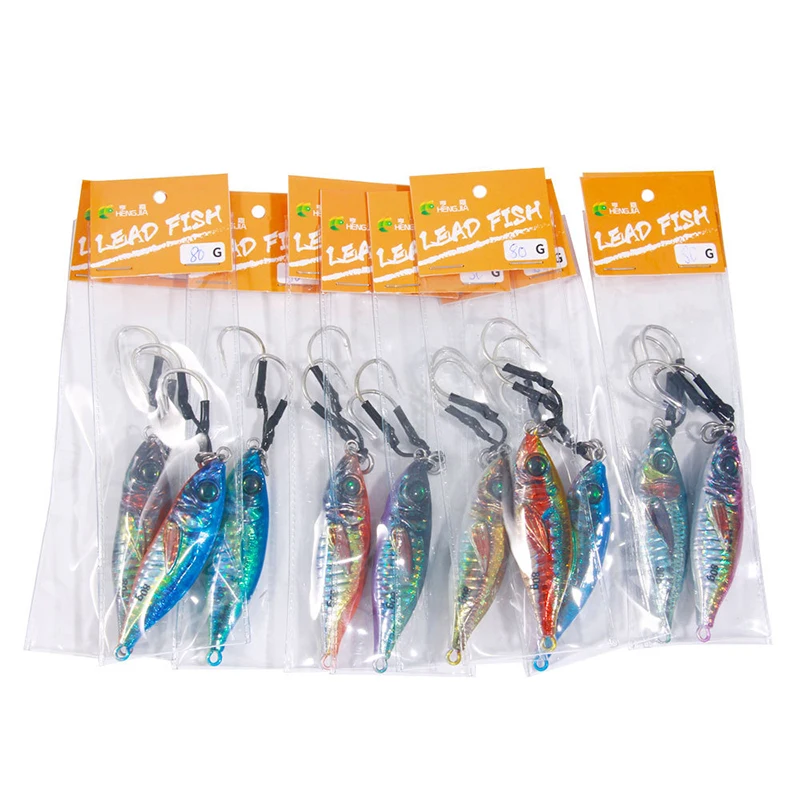 

1PCS 30g 40g 60g 80g Metal Jig Lure Slow Jig Shore Casting Jigging Lure Trout Tuna Fish Spoon Sea Bass Hard Bait Fishing Lure