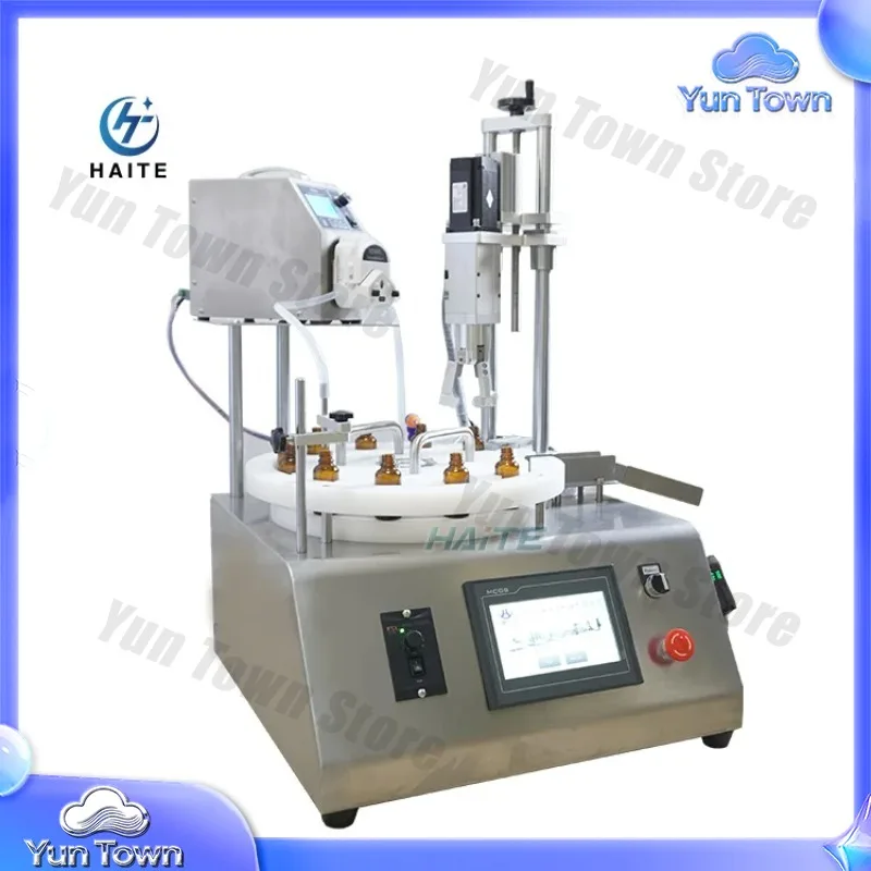 Automatic Vial Filling Crimping Capping Machine for 1ml-10ml Small Bottle Packaging Machine for Laboratory Pharmaceutical Use