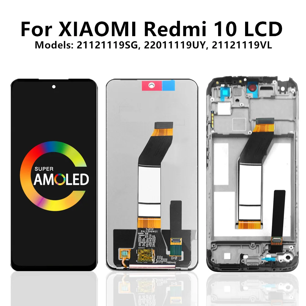 

6.5’’For Xiaomi Redmi 10 LCD Display Touch Screen Digitizer For Redmi 10 Prime Display 21061119AG LCD Replacement Parts