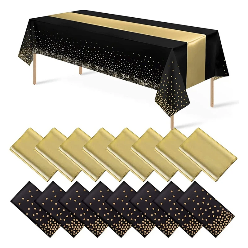 Disposable Plastic Tablecloths Satin Table Runner Set Dot Tablecloth Satin Table Runner For Party