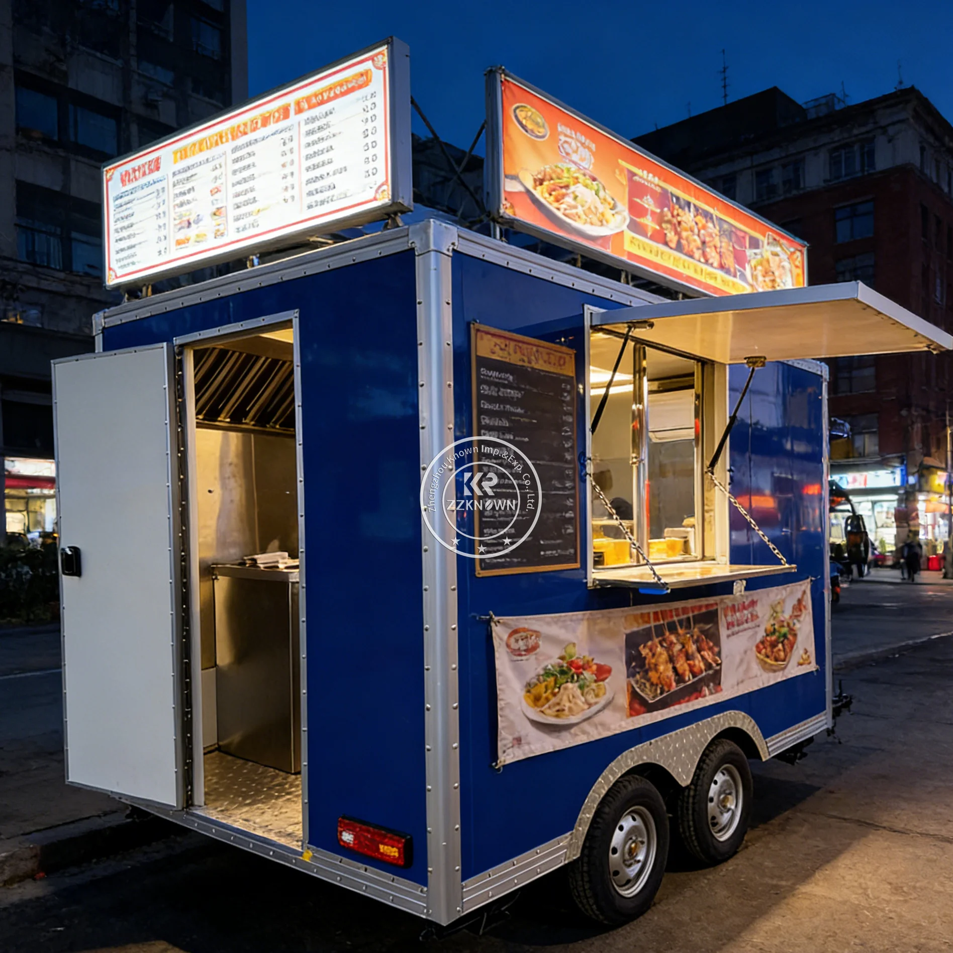 Ice Cream Coffee Food Truck Dining Car Small Concession Ice Cream Dessert Trailer Mobile Food Trailer Coffee Cart Fully Equipped