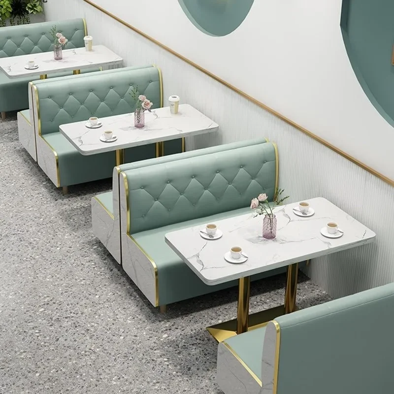 Internet celebrity milk tea  booth dessert  sofa snack, cold drink shop, burger shop, roastery,  table and chair
