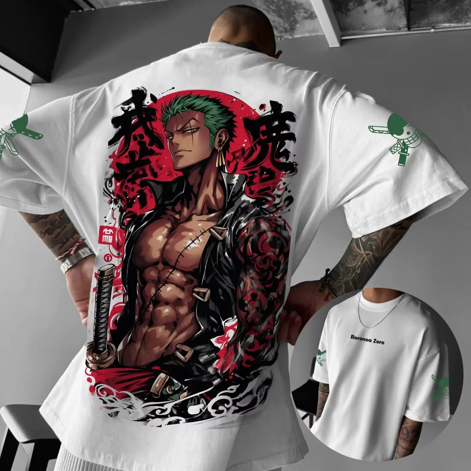 เสื้อยืดอนิเมะวันพีซ คอลเลคชั่น 2025 สำหรับผู้ชายและผู้หญิง รุ่นใหม่ล่าสุด ใส่ได้ทุกโอกาส สไตล์ฮาราจูกุ ทรงหลวม ใส่สบาย เหมาะสำหรับพ่อแม่ลูก