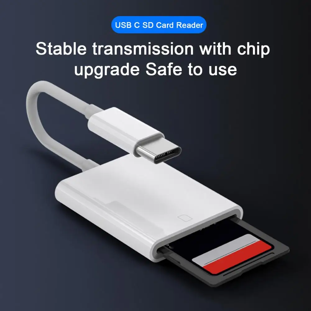 Unique USB Card Reader No Driver Required SD Card Reader High-speed Type-C to SD Card Reader  Converter