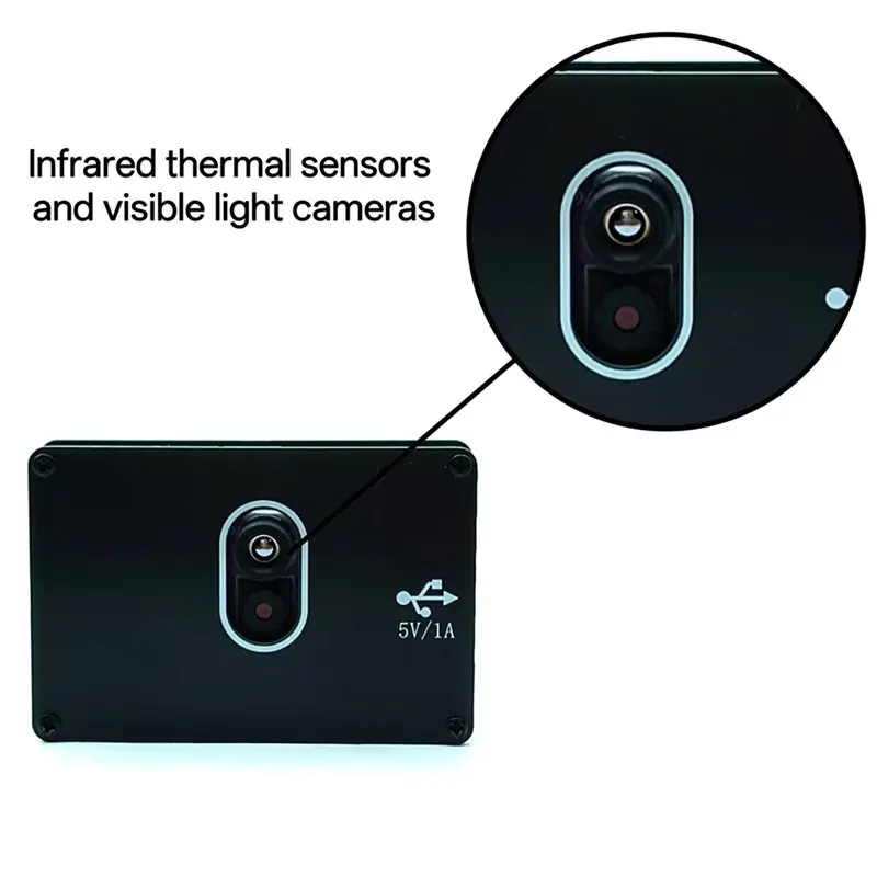 Termovisor de luz visível ABZC-IR B18, fusão de câmera de luz infravermelha e visível 32X24 -40 ° C-300 ° Detector Térmico C