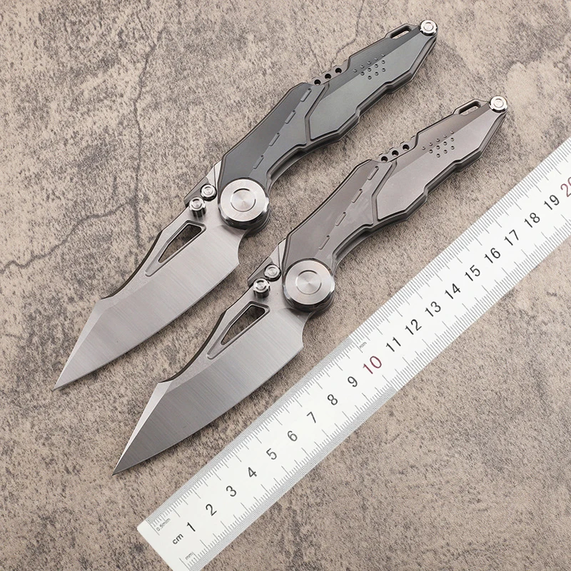 

Bohler M390 Blade TC4 Titanium Handle Folding Camping BBQ Cut Meat Pocket Survival Fruit Knife Outdoor Collection EDC Knife