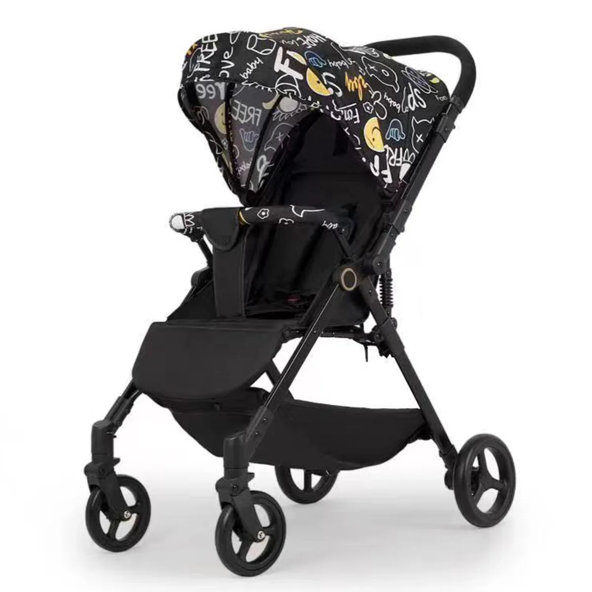 

Baby Stroller Lightweight Foldable High Landscape Four Wheeled Cart Newborn Children's Four-wheel Shock-absorbing Baby Stroller