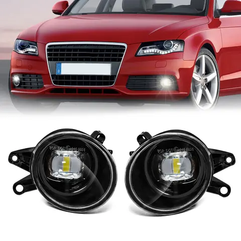 LED 안개등, 아우디 A4 B6 2002 2003 2004 2005 안개등, 앞 범퍼 헤드라이트 앵글, 눈 일광, 자동차 액세서리, 12V