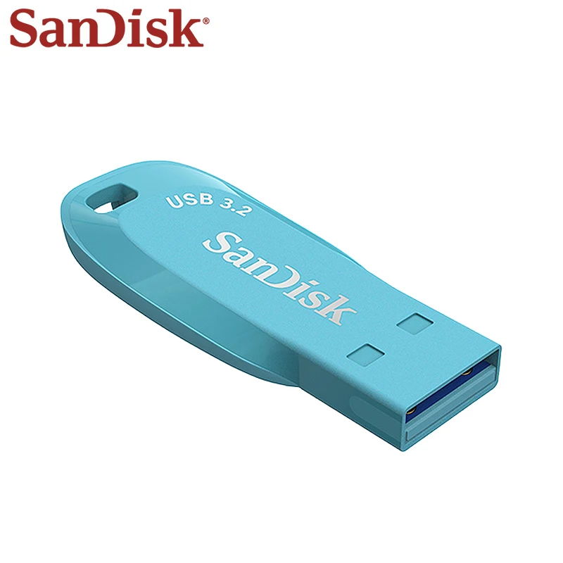SanDisk Pen Drive USB 3.2 Gen1 Ultra Shift, Flash Drive memori USB 128 Gen1 64GB 256GB 32GB 512GB untuk PC