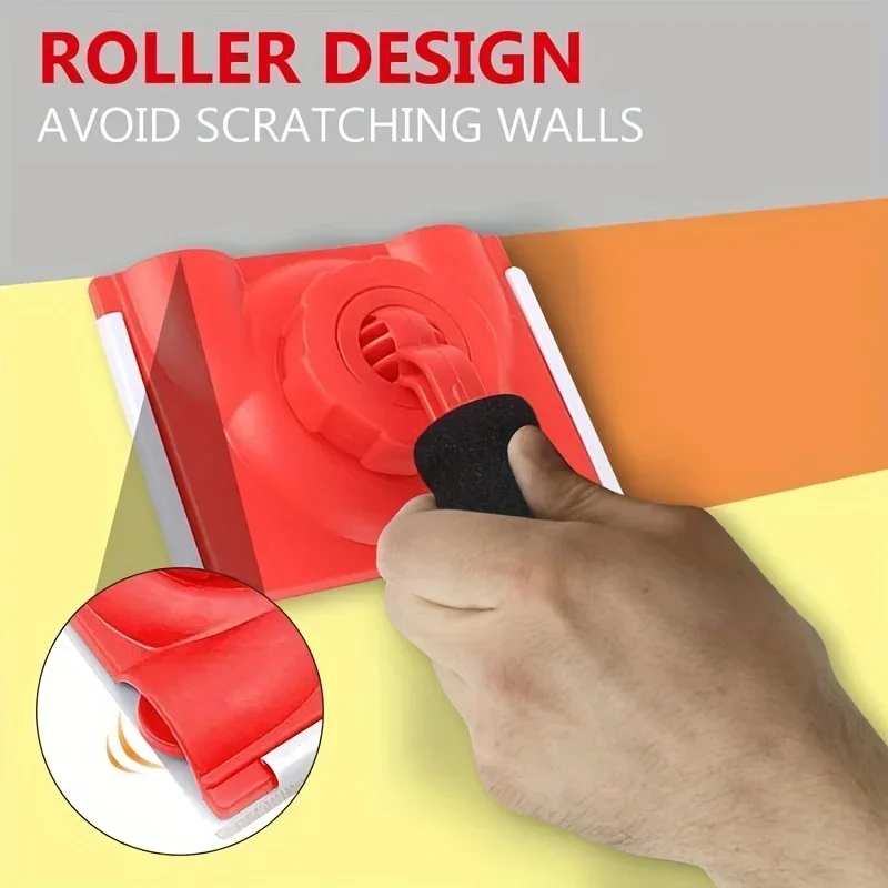 Pad Painter For Walls Paint Edge Trimmer With Rotatable Handle Adjustable Corner Ceilings Pad Painter Applicator Tool