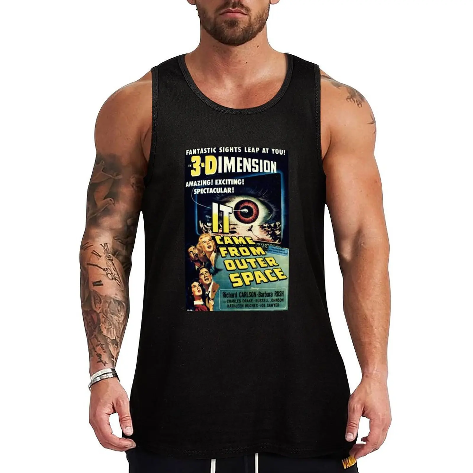 

Vintage Movie Posters IT came from outer space Tank Top Basic Everyday Tank Top Regular Fit Soft Undershirt