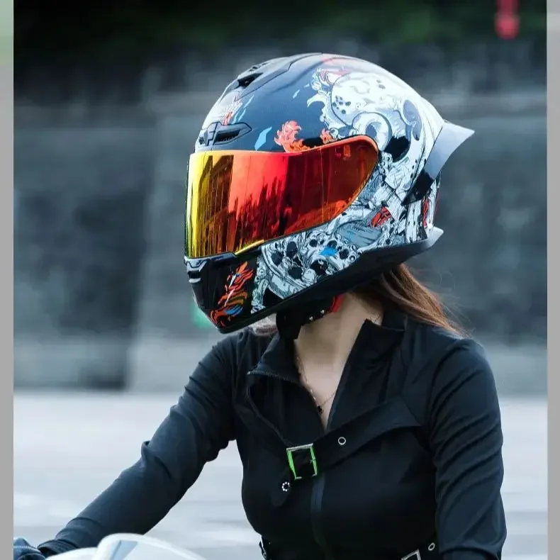 

Knight 3C Certification National Standard Motorcycle Helmet Men and Women Winter Safety Knight Bluetooth Locomotive Full Helmet