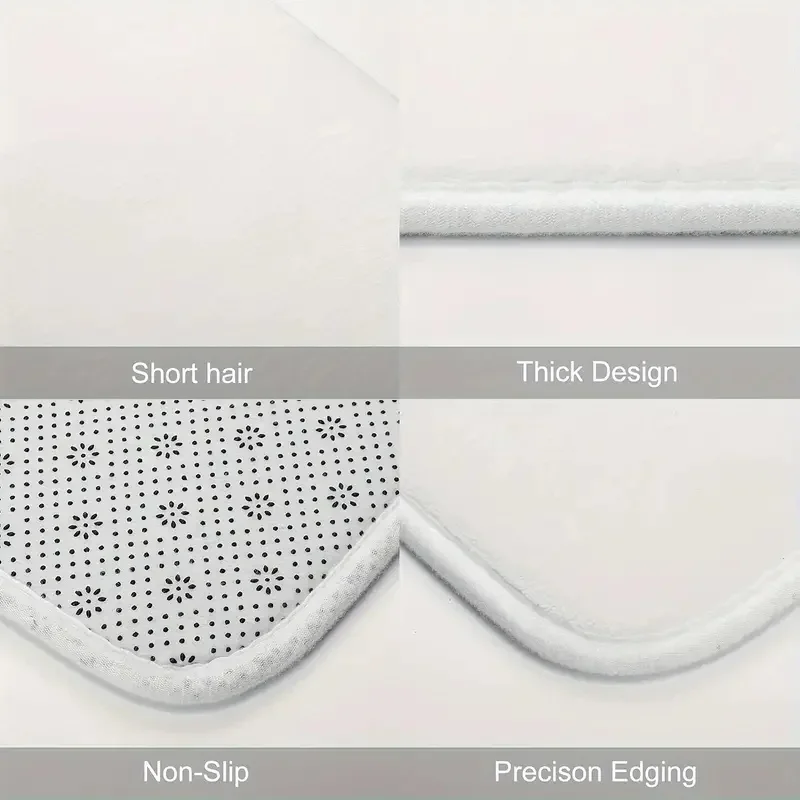 Frohe Weihnachten 2-teiliges Küchen-Badematten-Set, rutschfeste Polyester-Strickteppiche für Badezimmer, Eingangsbereich, maschinenwaschbar, Innendekoration
