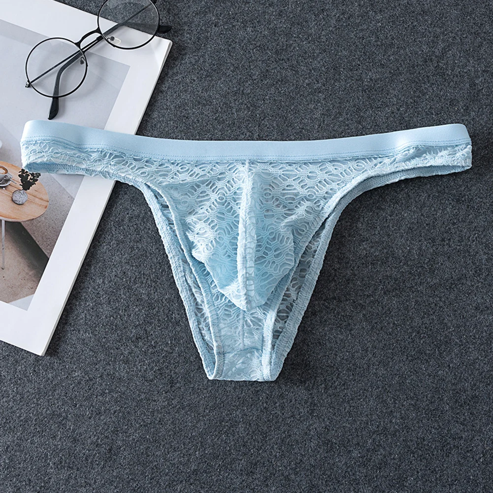 Men Thongs Briefs Jacquard Sheer Men's Underwear Sexy Accessories Hot Low Rise Pouch Very Hot Lingerie Breathable Underpants