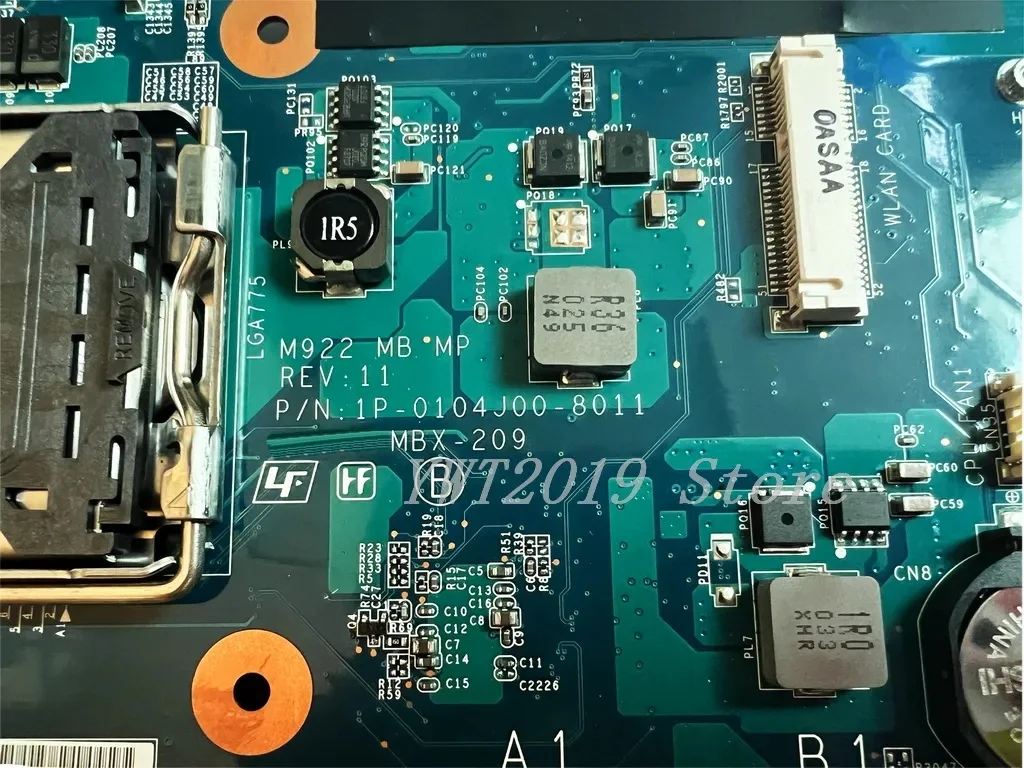 الأصلي لسوني VPC-L12M1E اللوحة الأم للكمبيوتر المحمول MBX-209 M922 1P-0104J00-8011 اختبار جيد شحن مجاني 90