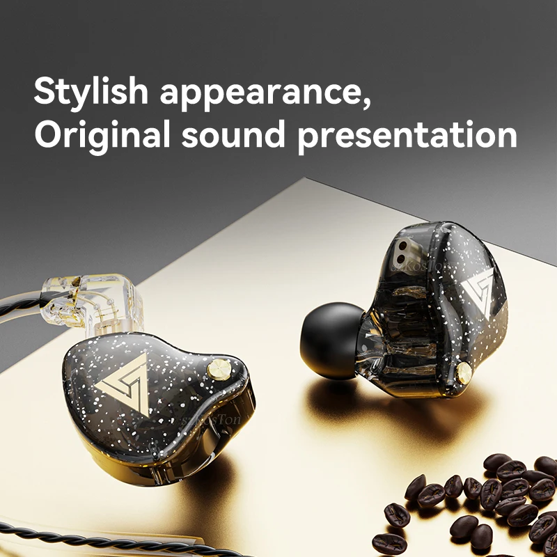 سماعات رأس QKZ AK6 Pro HiFi سلكية أصلية ، وسماعات رأس جهورية مزدوجة ديناميكية مع ميكروفون ، وسماعة رأس موسيقى رياضية للركض للهواتف الذكية ، والكمبيوتر الشخصي