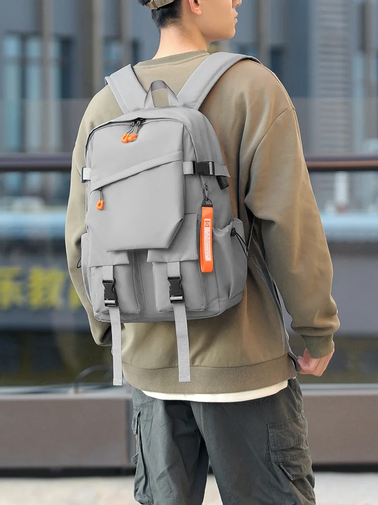 

Fashion Men's backpack large-capacity travel computer backpack water-resistant Korean Style schoolbag college student backpack