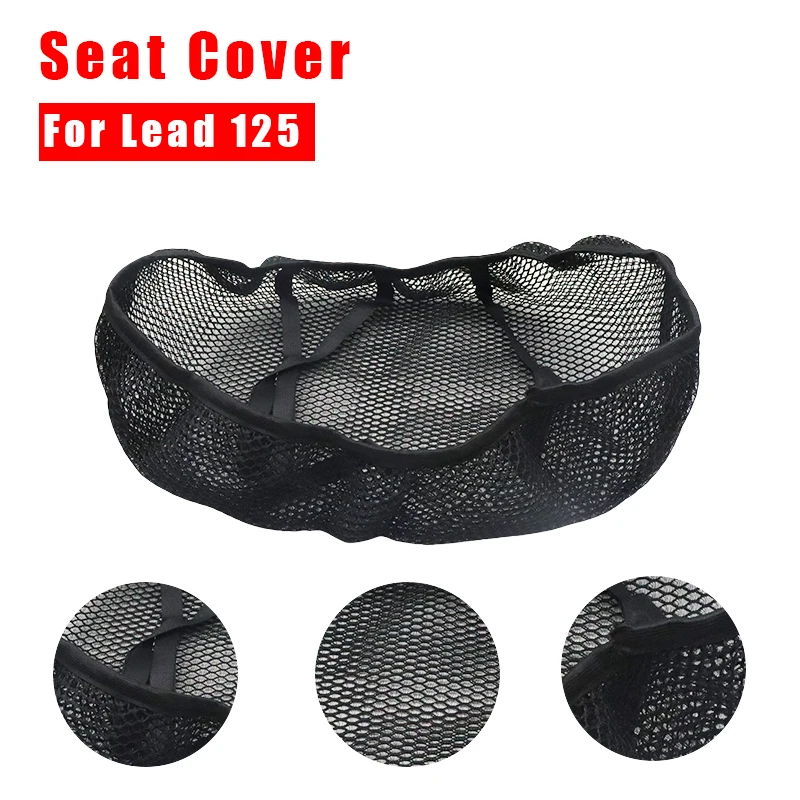 

For HONDA Lead 125 3D Mesh Motorcycle Seat Cover Breathable Quick Dry Waterproof Sun Protection Non Slip Comfortable Saddle Pad