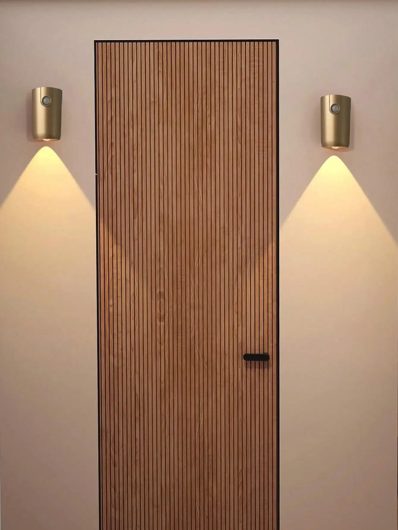 Rechargeable Motion Sensor LED Wall Light, 3-Color Dimmable Magnetic Adhesive Light for Home