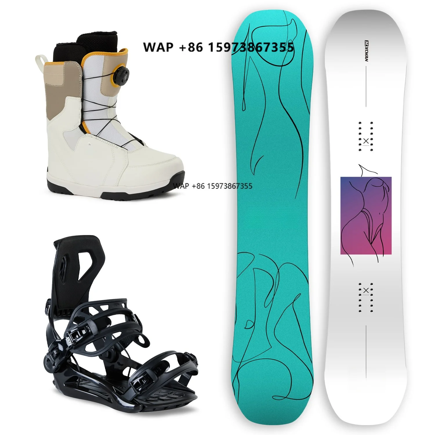Norway Snowboard Boots Binding packages set Alps Ski in stock hot sale