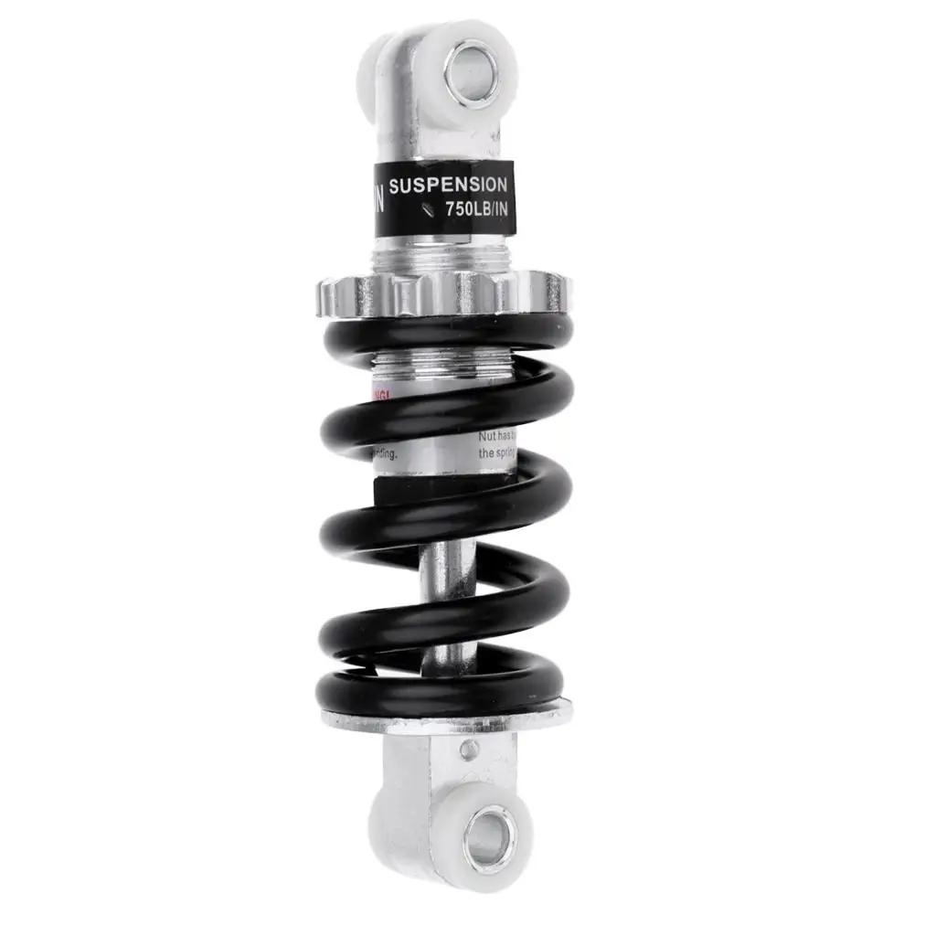 Mini Bike Rear Shock Steel Construction 8mm Mount Hole Adjustable Shock Absorber Damper for Go Kart Racing