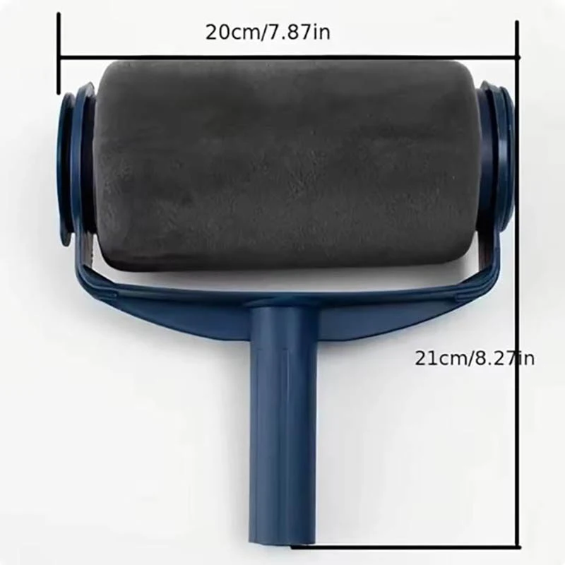 1pc Self-priming Large Drum Brush, Wall Painting Brush, Latex Paint Wall Brush