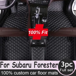 For Subaru Forester 2024 2023 2022 2021 2020 2019 Car Floor Mats Auto Interiors Covers Carpets Accessories Foot Waterproof Rugs