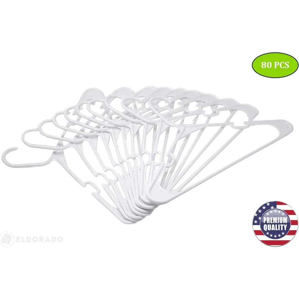 شماعات بلاستيكية لملابس البالغين - مثالية للاستخدام اليومي، مناسبة للقمصان والبلوزات والقمصان والفساتين