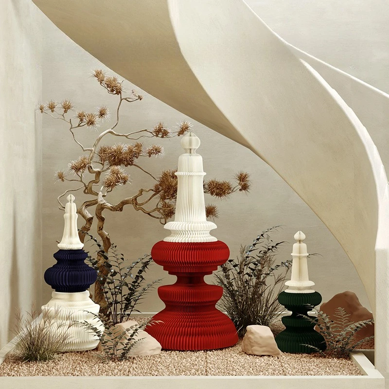 Art & Exhibition Decor, Wedding Stage Ambiance, Mall Front Desk Ornament, Tiered Tower Display Prop