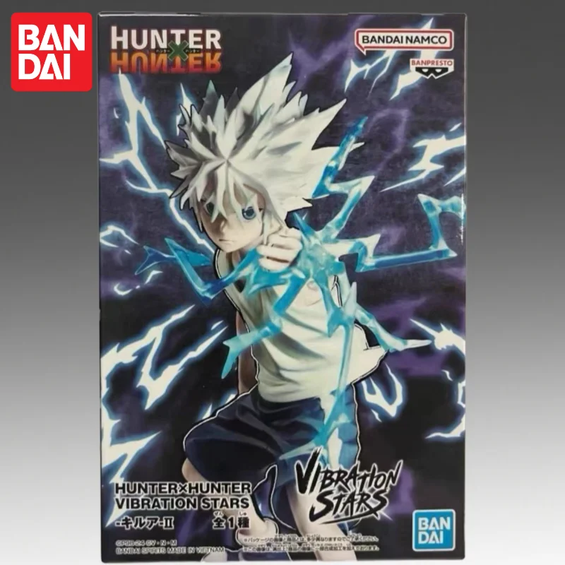 En Stock Bandai Original Banpresto Hunterxhunter Killua Zoldyck figura de acción modelo muñeca nuevo en caja personajes de Anime garaje