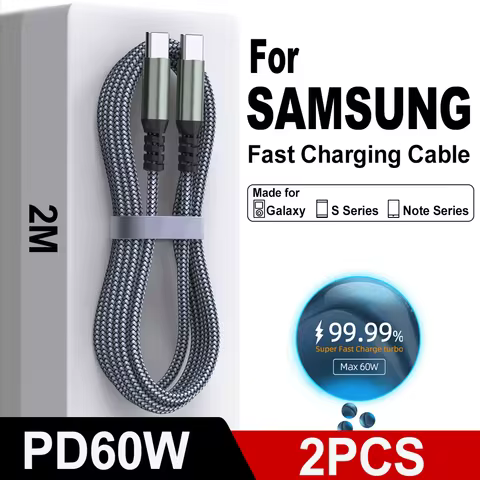 1PC 3PCS PD 60W USB C Cable For Samsung Galaxy S20 S21 S22 S23 Ultra Note 10 20 A53 A54 Super Fast Charging Type C Data Cable