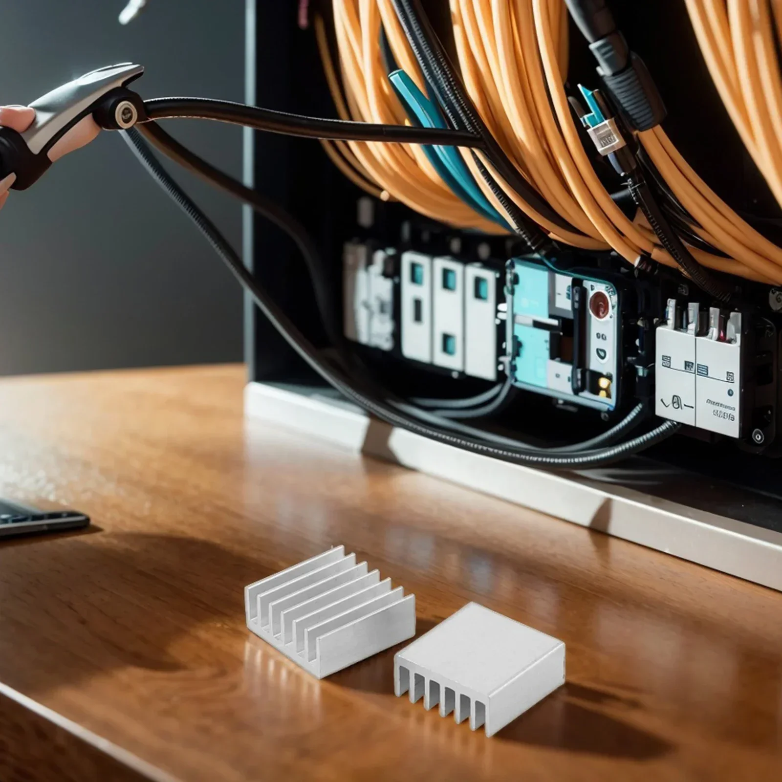 Convenient Computer Radiator Aluminum 10pcs 14x14x6mm Aluminum Heatsink Application For Electronic For Power Supply