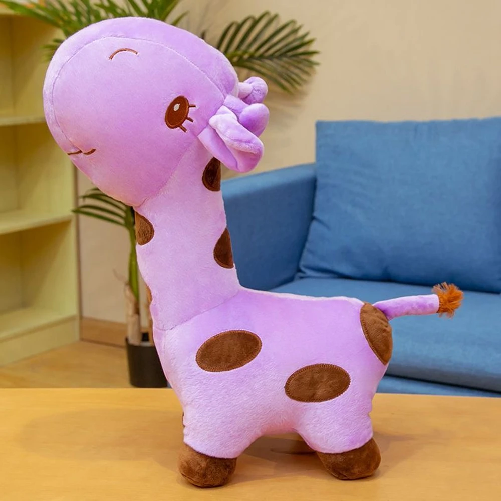 Peluche Girafe Mignonne pour Enfant, Animal de Dessin Animé, Beurre Doux, Coussin Amusant, Muppets, Cadeau d'Anniversaire et de Vacances, Jouets, 40cm