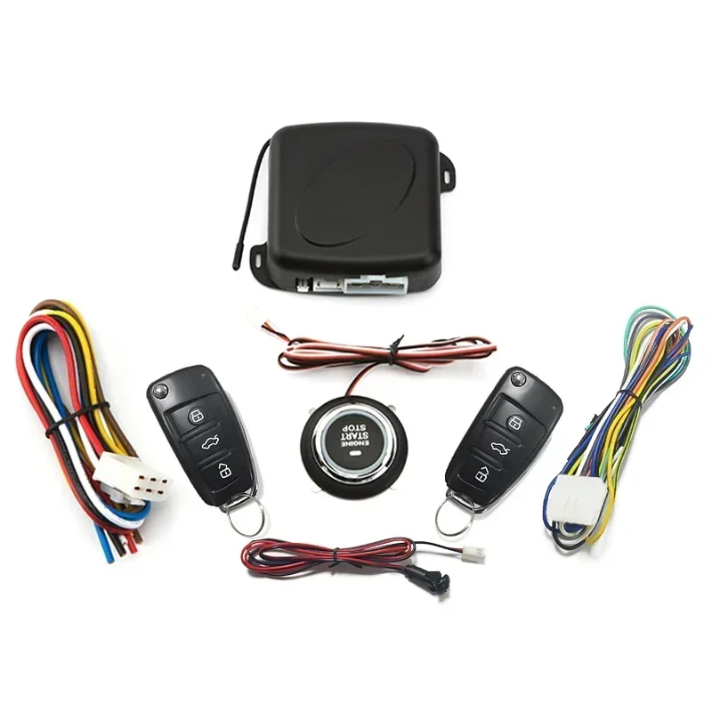 HIPPCRON PKE Schlüsselloses Auto-Zugangssystem mit Motorstart, Fernbedienung, Alarmanlage, Druckknopf-Fernstarter und -Stopp, Universell Sicher – Detail 11