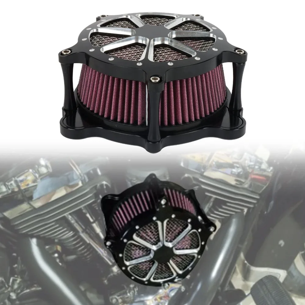 

Motorcycle Air filter Cleaner Intake Filter For Harley Dyna Softail Sportster XL883 XL1200 1993-2016