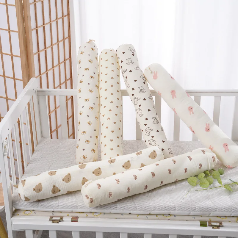 Children's Cylindrical Long Strip Pillow Baby Comfort Side Sleeper Pillow Baby Small Backrest Pillow Hug Pillow Baby Bed Guard