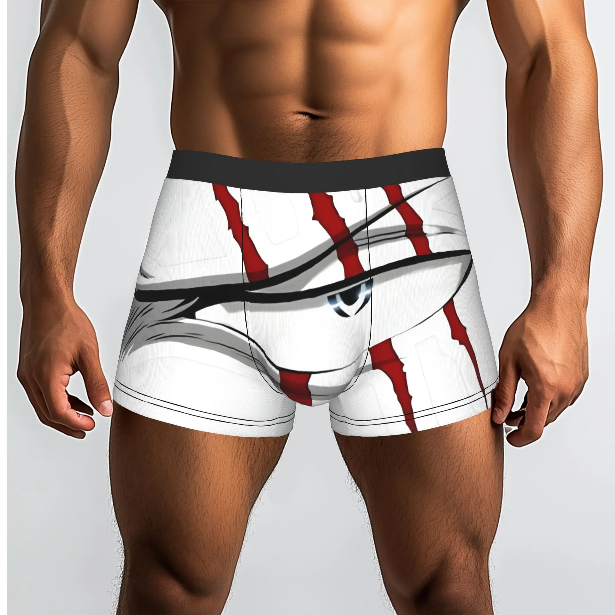 SHANKS ONE PIECE SHANKS RED HAIR   ONE PIECE 1 One Piece Underpants Homme Panties Men's Underwear Ventilate Shorts Boxer Briefs