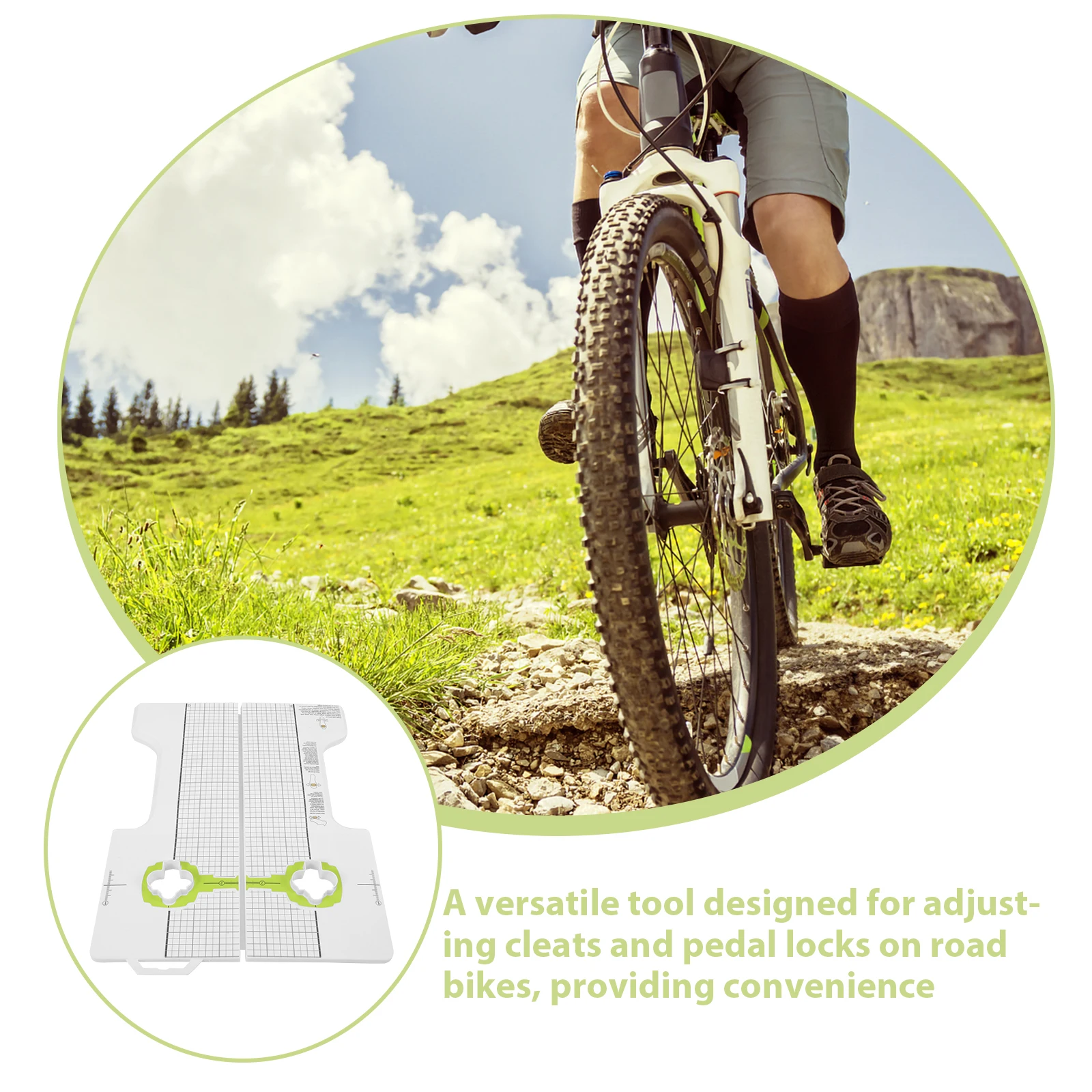 

Bike Cleat Fitting Tool Plastic Adjustment Tools for Lock Shoes Cleat Adjuster Durable Wear Resistant Road Mountain Biking