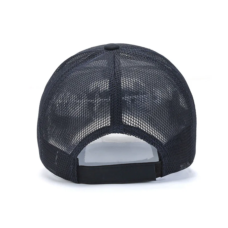 Camouflage Summer Baseball Hat for Men Breathable Mesh Big Brim Women Beach Sun Hat Lettter Embroidery Outdoor Sport Fishing Cap